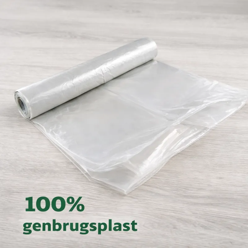 Klare affaldssække 100 liter  -  70×110cm (10 stk.)