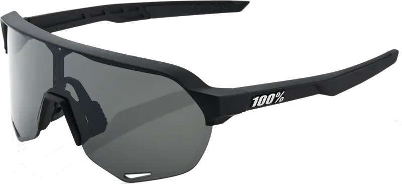 100% S2 - Soft Tact Black - Smoke Lens - OS