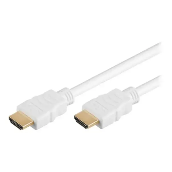 Goobay HDMI High Speed kabel med Ethernet. 4K, 60Hz. Hvid - 10m