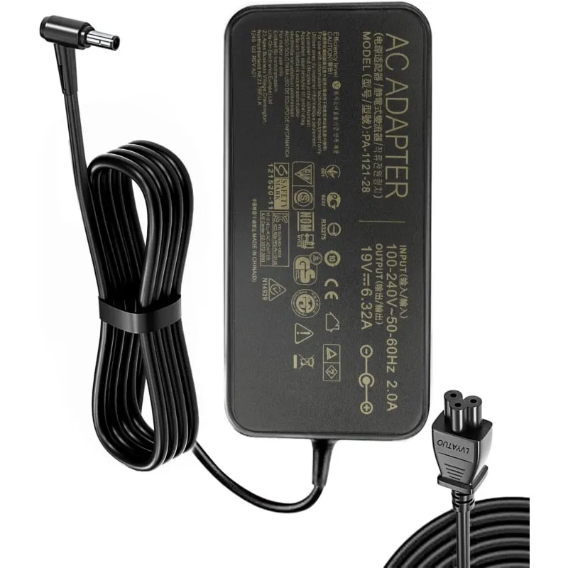 Oplader til Asus, MSI & Toshiba. 120W - 19V/6.32A (5.5X2.5)