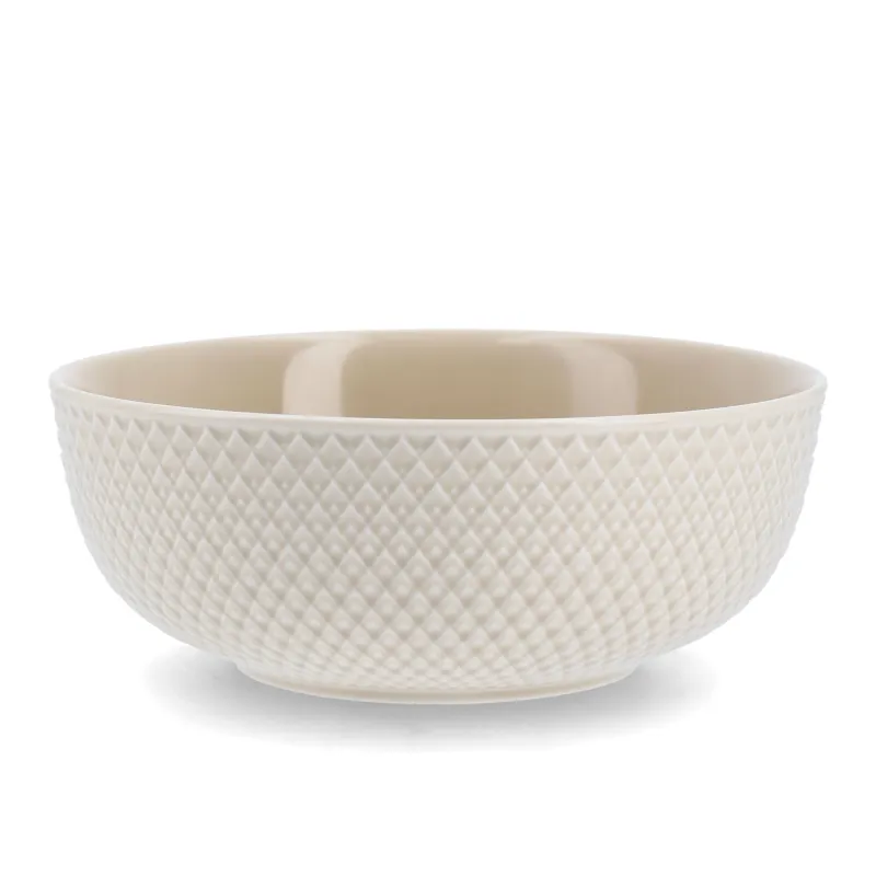 Lyngby Porcelæn Rhombe Earth skål Ø15,5 cm, marmor