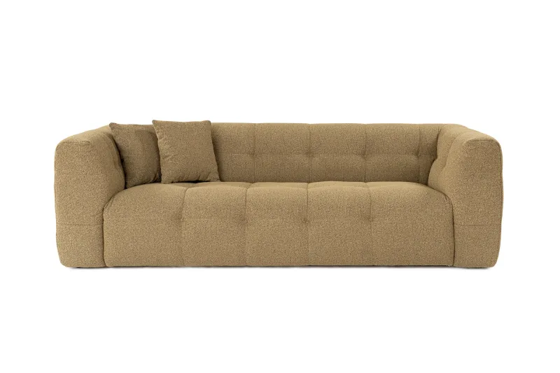 NORDVÄRK Cady 3 pers. sofa - khaki polyester