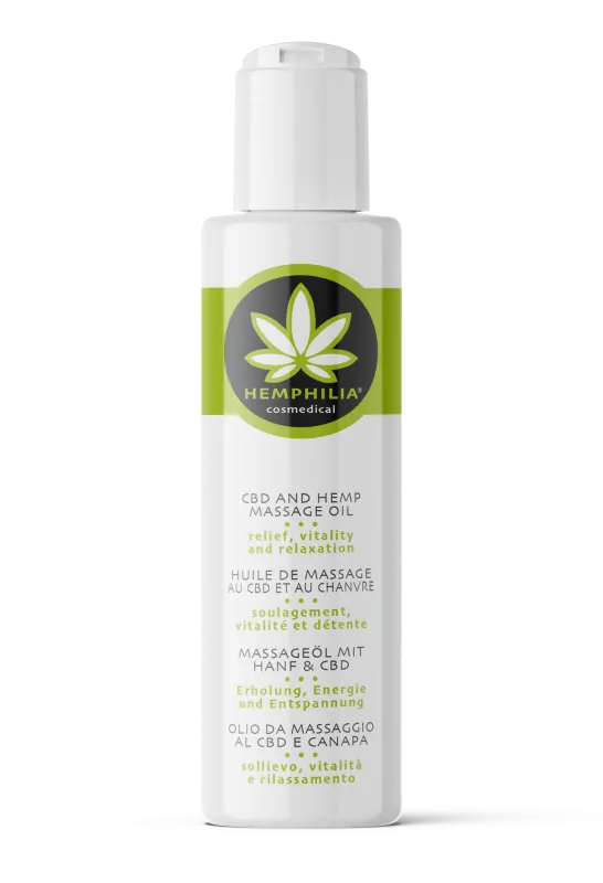 Hemphilia Økologisk CBD & Hemp Massage Oil - 100 ml.