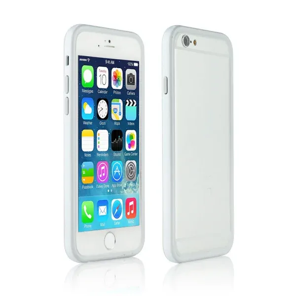 iPhone 6/6S Dual bumper. Hvid / grå.