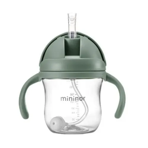 Mininor, Sugerørskop - Drypfri, 220 Ml, Sage,