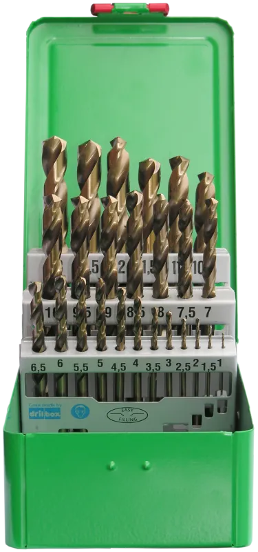 DJ TOOLS spiralborsæt DIN338 HSS-Co5 1-13×0,5mm
