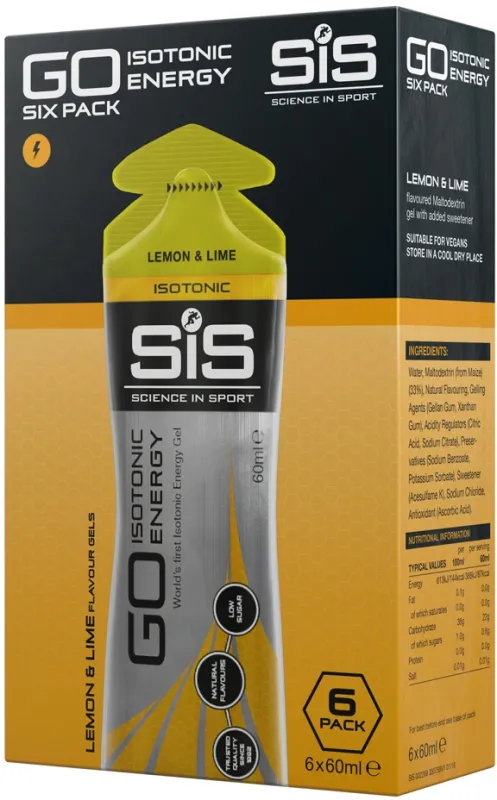 SIS Go Isotonic Energy Gel Citron & Lime - 6x60ml