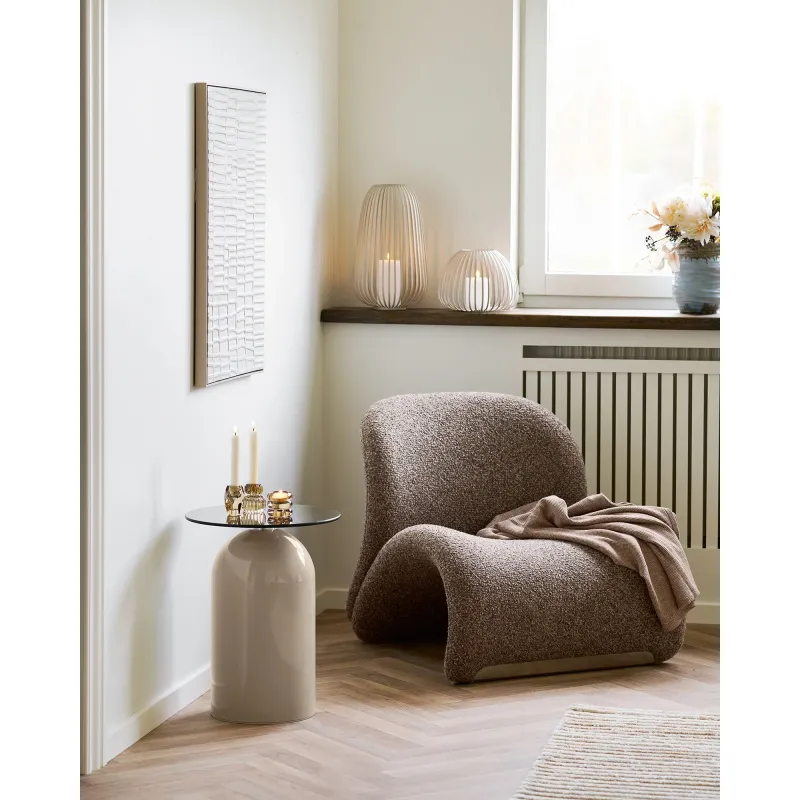 Sofia Loungestol, brun, 83x76x72cm