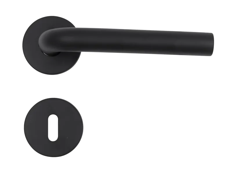 HOME It® dørgreb med L-greb 19 mm.  mattsort