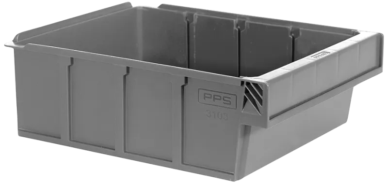 PPS 3103 lagerkasse grå 300×230×100mm 4,9ltr