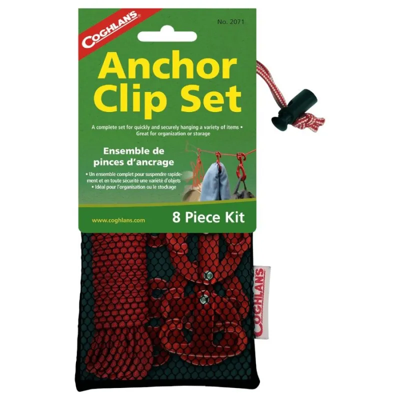 Coghlans Anchor Clips Set, hængestativ