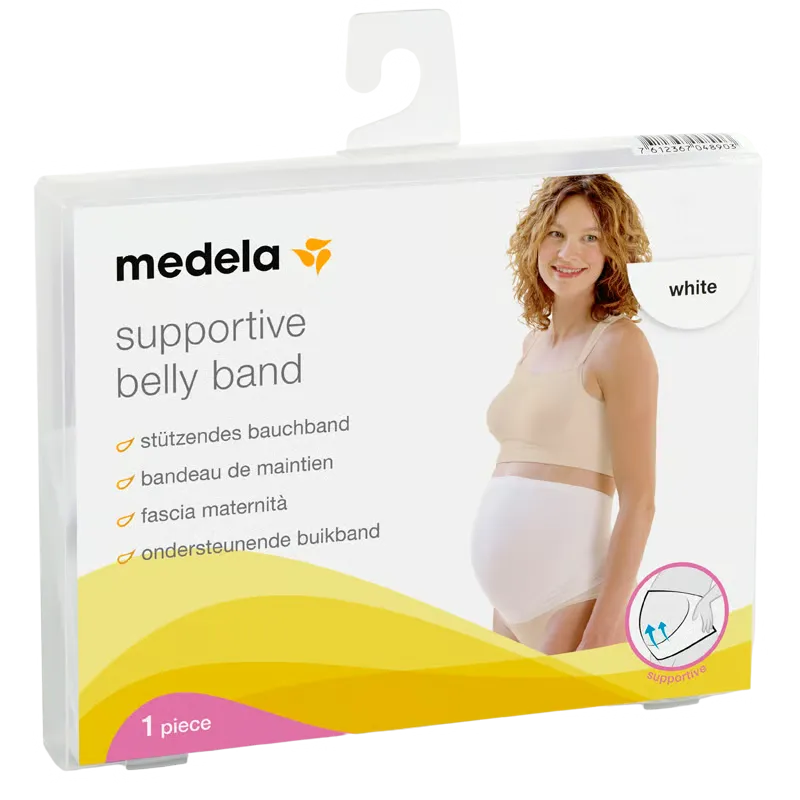 Medela Graviditetsbælte Hvid - L (1 stk)