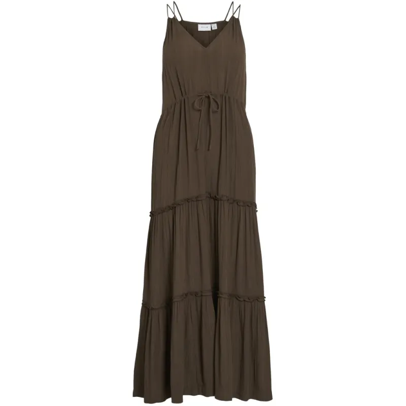 VILA dame kjole VILOMAN - Slate black