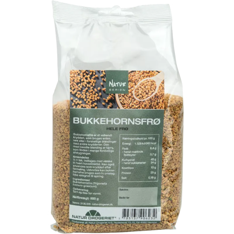 Natur Drogeriet Bukkehornsfrø Hele (500 gr)