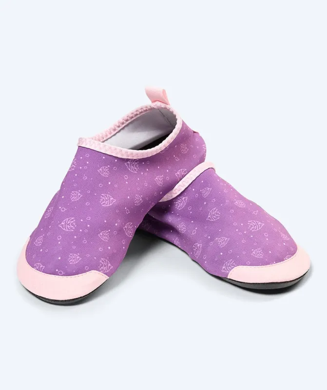 Watery badesokker til børn - Seadon - Atlantic Purple - Badestrømper til børn