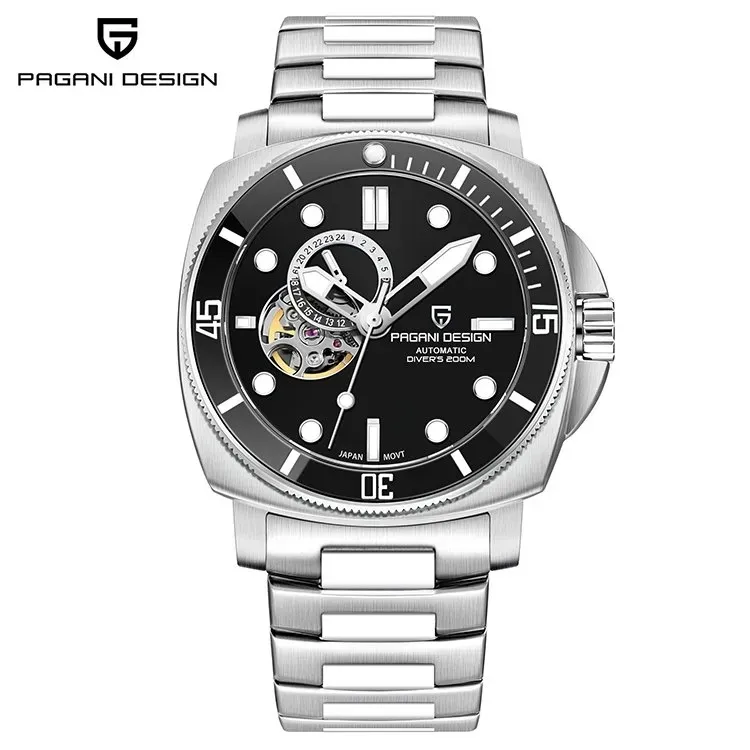 PAGANI Design Black Diver Herreur PD-1736