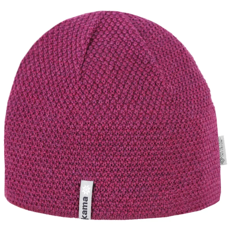 Kama strikket hue, Gore Windstopper, lilla