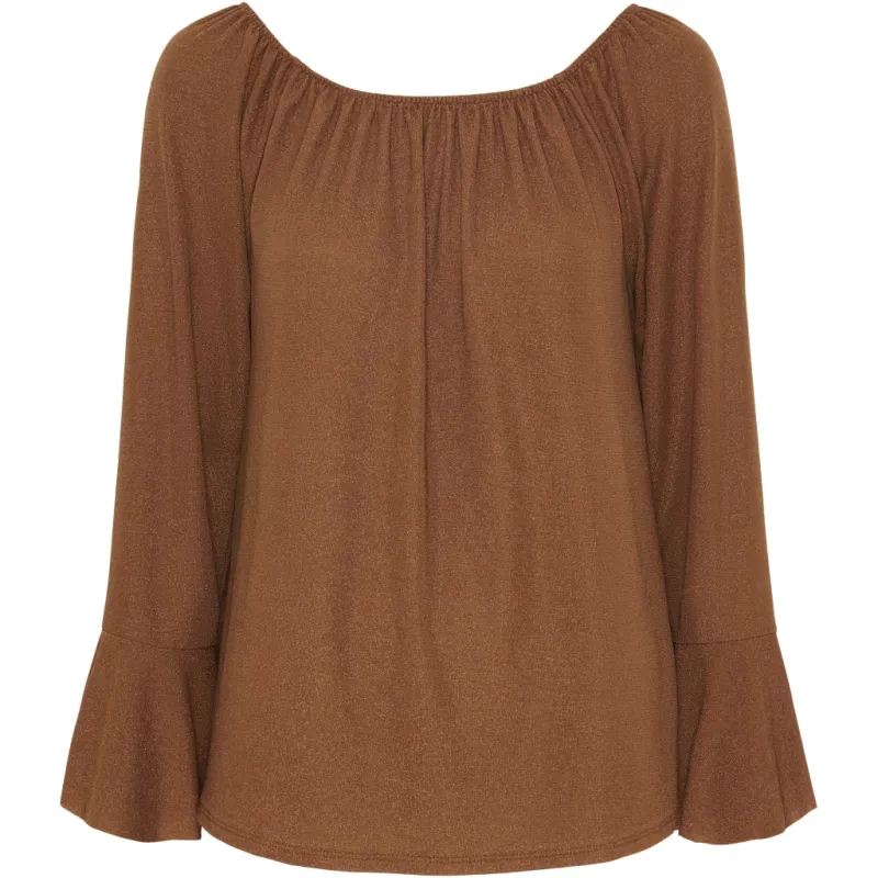Marta Du Chateau dame bluse mdcAlexandra 6139 - Tabacco