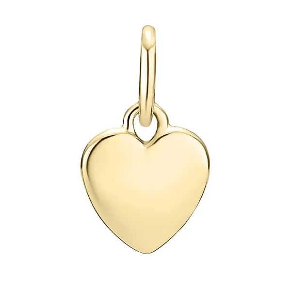Vedhæng med Hjerte i 8 karat Guld - 8 x 8 mm