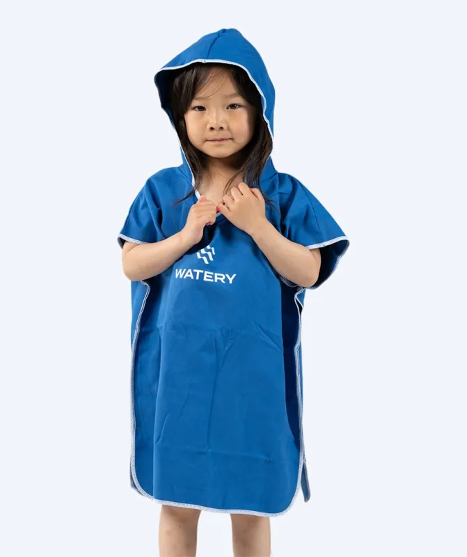 Watery badeponcho til børn (1-6) - Microfiber - Royal Blue