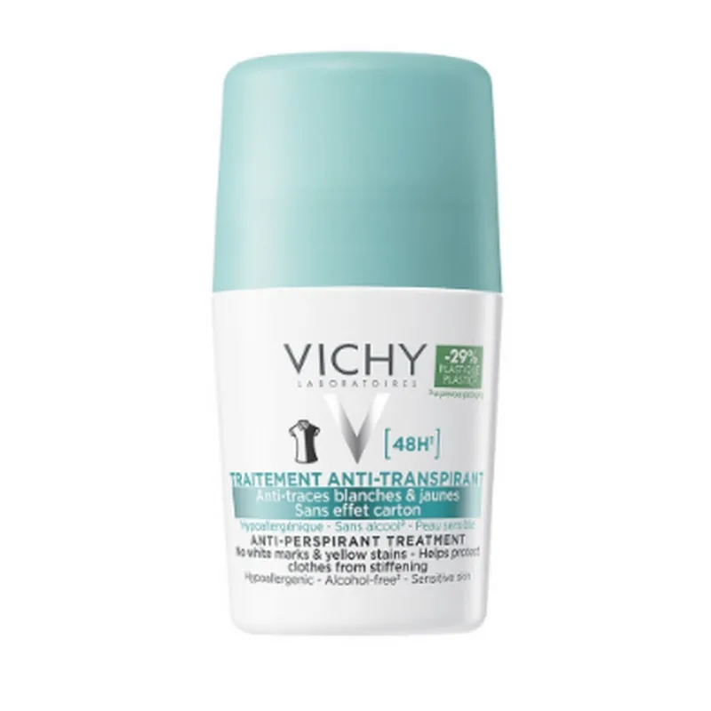 Vichy - Anti Stain Anti Perspirant Deodorant Roll On 48H - 50 ml