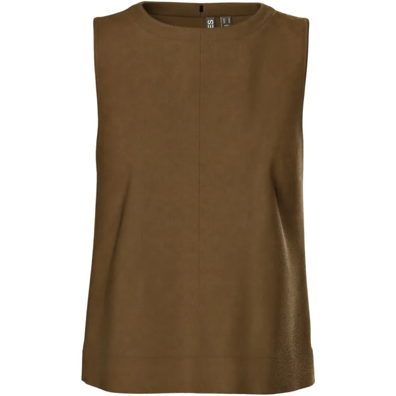 PIECES dame top PCJUNO - Amber Brown