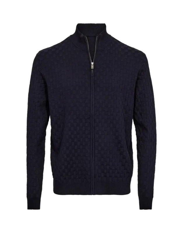Stand up collar knit regular fit