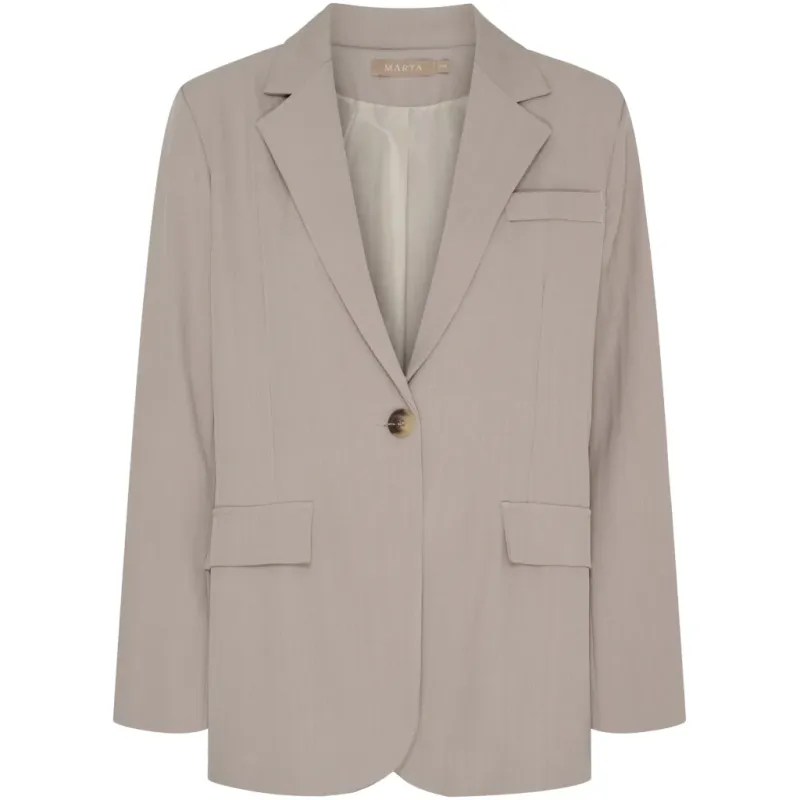 Marta du Chateau dame blazer MdcMajken 15502RC - Dark Beige