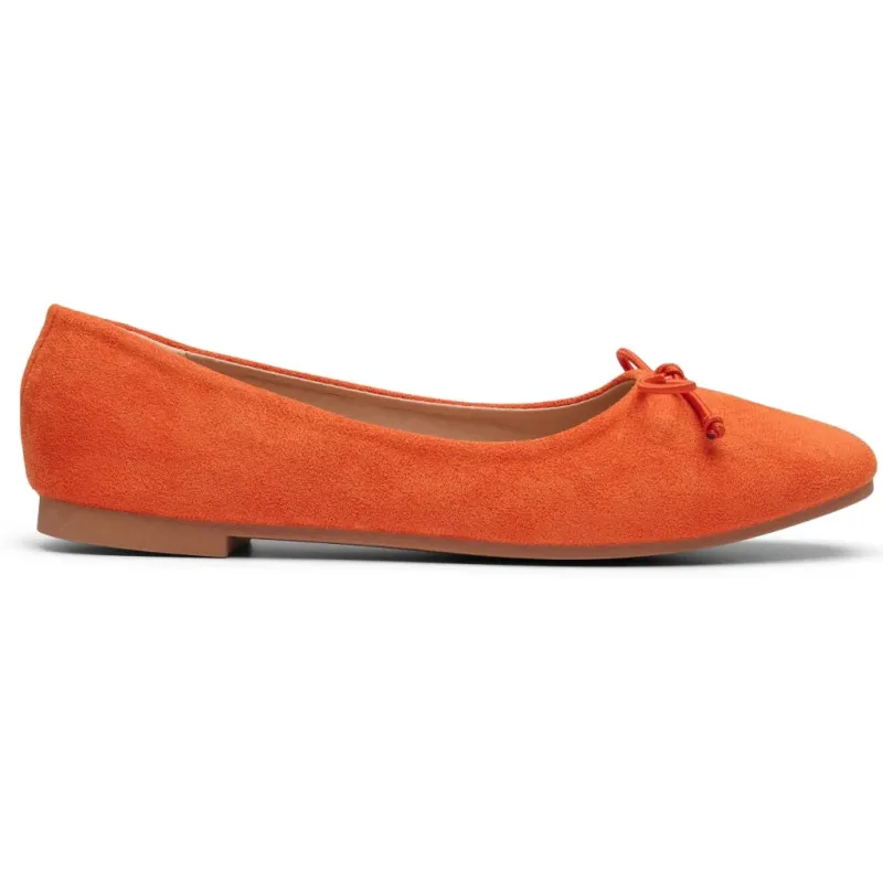 Florence dame ballerina sko DS-1A18 - Orange