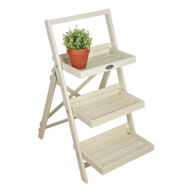 Esschert Design - Plantetrappe i hvid