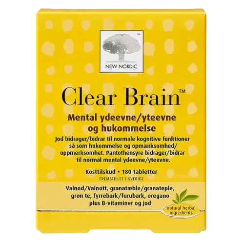New Nordic Clear Brain (180 tabletter)