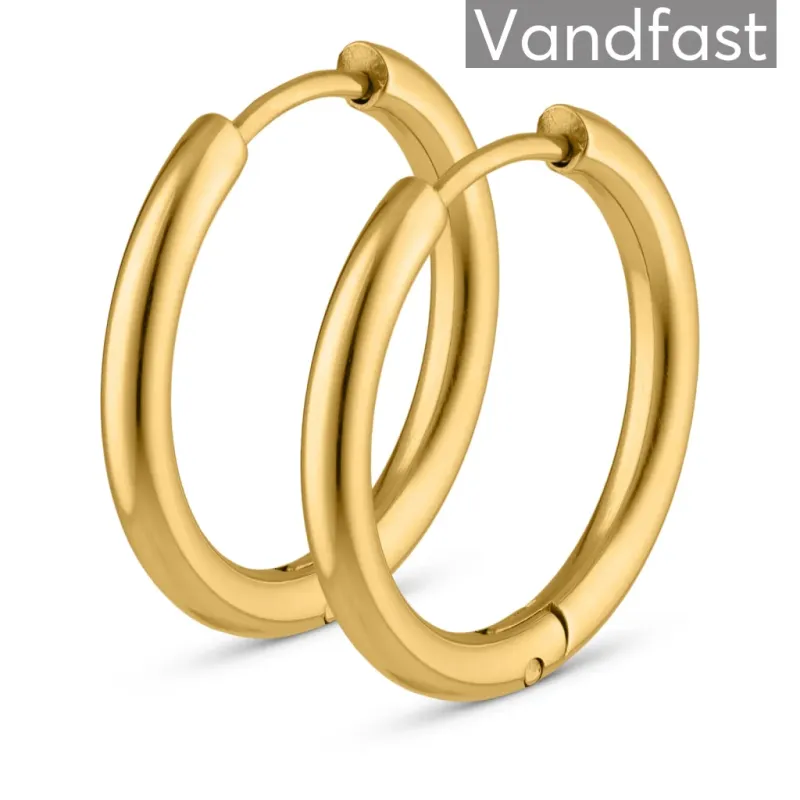 ANNEBRAUNER Creole Every Day 16mm Øreringe 18K Guldbelagt