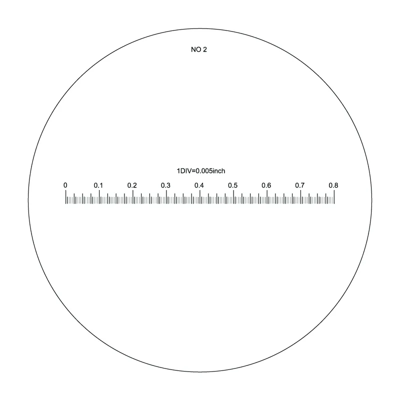 Skala nr. 2 til målelup 10X forstørrelse (art. 15405226)