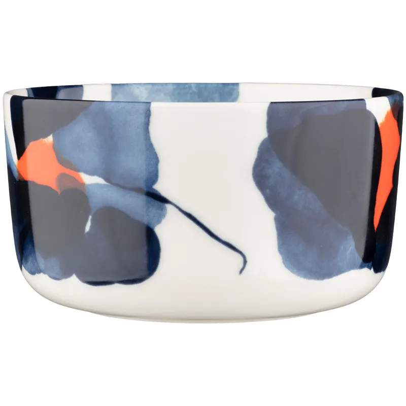 Marimekko Valssi skål 5 dl, white/blue/orange