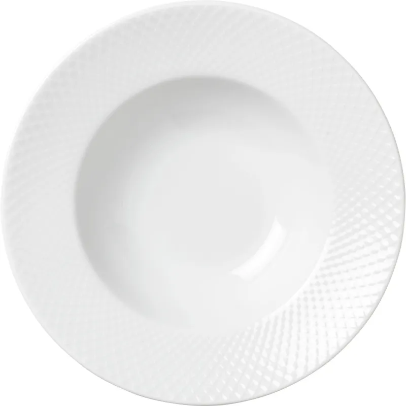 Lyngby porcelæn Rhombe Pastatallerken 24,5 cm