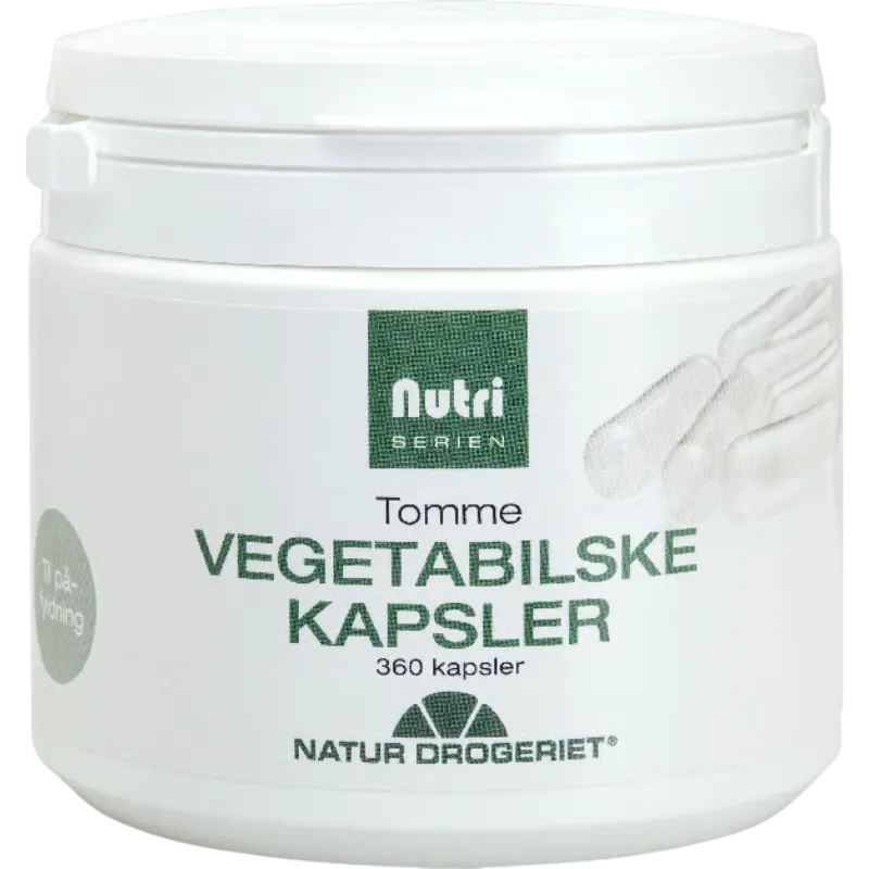 Natur Drogeriet Vegetabilske Kapsler Tomme (360 stk)
