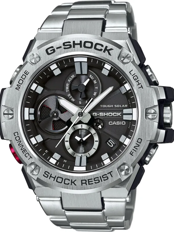 Casio GST-B100D-1AER Herreur G-Steel Radiostyret Ur