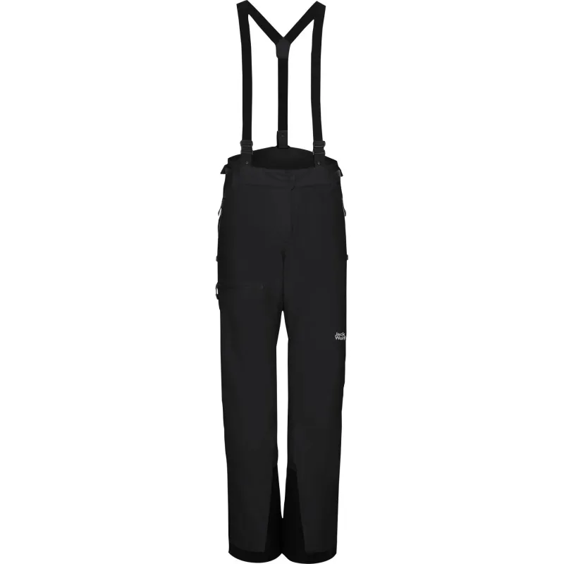 Jack Wolfskin Flowline Pro 2L Ins, skibukser, dame, sort