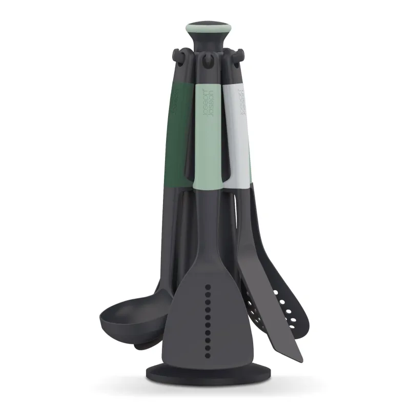 Joseph joseph Elevate™ redskapssæt med holder 6 dele, lysegrøn