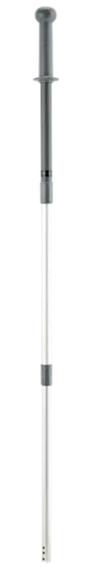 Vikan Kort teleskopskaft med kliksystem, 580 - 1390 mm, Ø35 mm, Klik, Grå