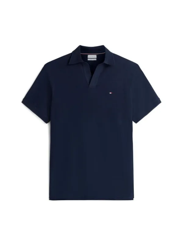 V NECK CREPE CLASSIC POLO
