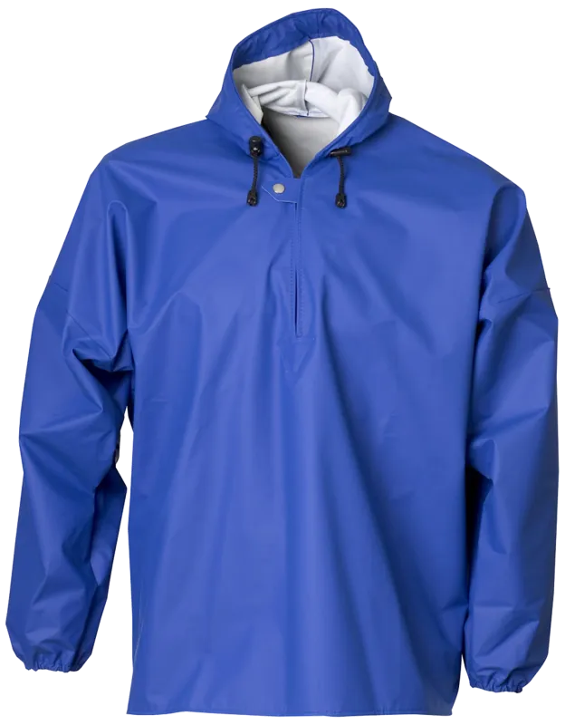 Regnanorak m/elastikmanchet 077100E koboltblå Str. 4XL