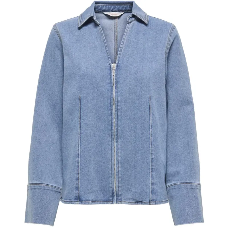 ONLY dame skjorte ONLFRIDA - Light Medium Blue Denim