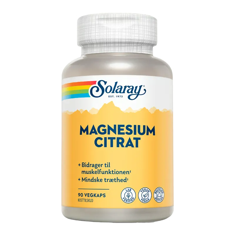 Solaray Magnesium Citrat 250 mg (90 kapsler)