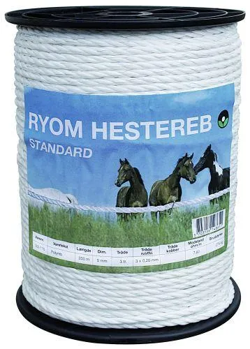 Polyreb hvid standard 200 meter