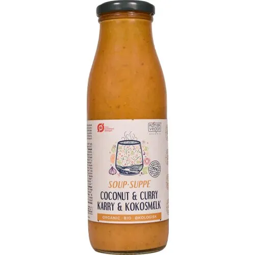 Suppe Karry & kokos Øko. - 500 ml.