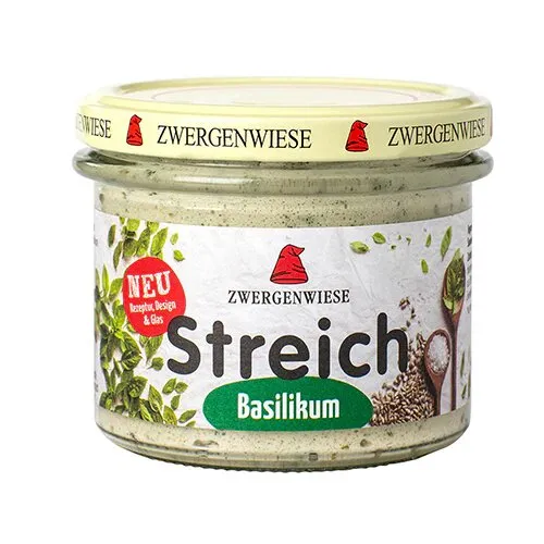 Smørepålæg m. basilikum Streich Øko. - 180 gram
