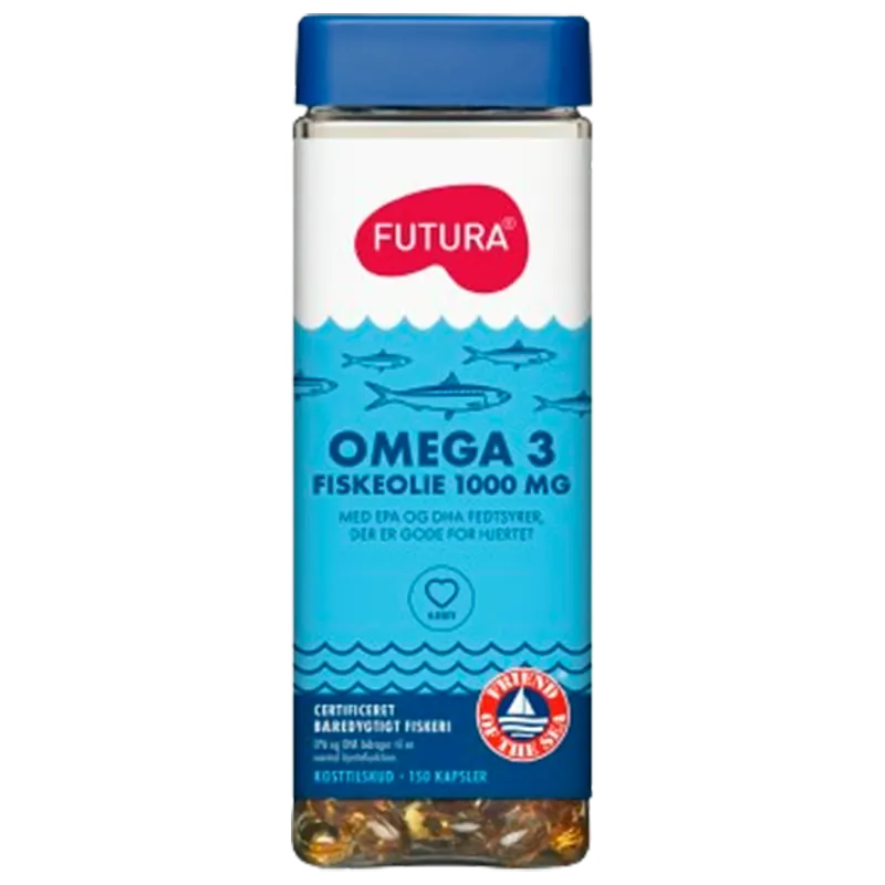Futura Omega-3 Fiskeolie 1000mg (150 kaps)