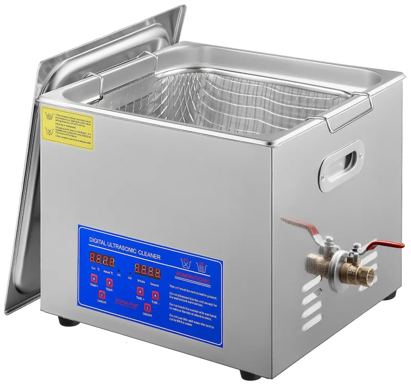 Ultralydsrenser 40kHz 360W, kar 33×30×15cm, 15ltr