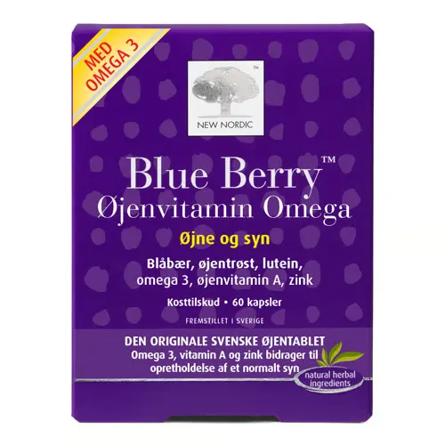 New Nordic Blue Berry Omega 3 (60 Kapsler)
